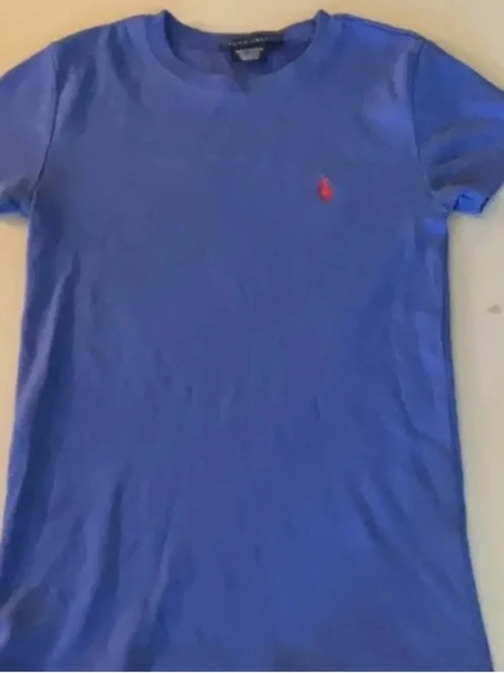 Ralph Lauren Kids Short Sleeve Tee in Blue with Red Pony